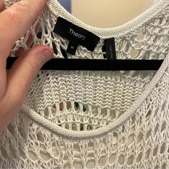 569 Theory Sleeveless Midi Dress in Cotton Crochet - Picture 5 of 8